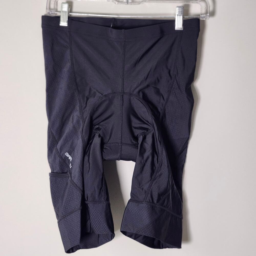 Louis Garneau Black Padded Cycling Shorts Men's L Reflective Biker Shorts A0089